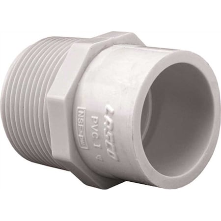 3/4 In. X 1 In. PVC Pressure S X MPT Adapter